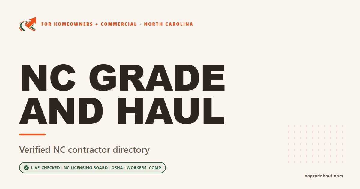 2 Grading & Hauling Contractors in Mills River, NC - Licenses Verified