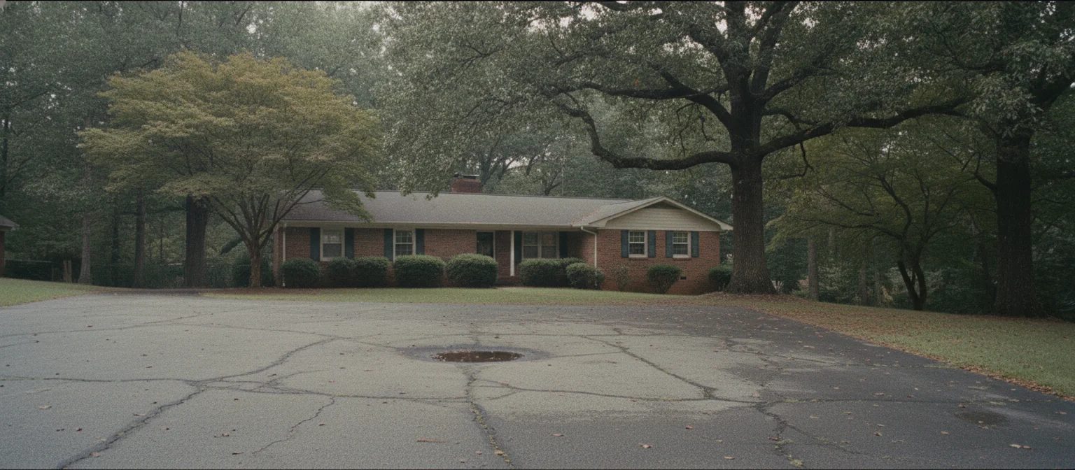 NC driveway asphalt grading -- cracked surface over failed Piedmont clay subgrade