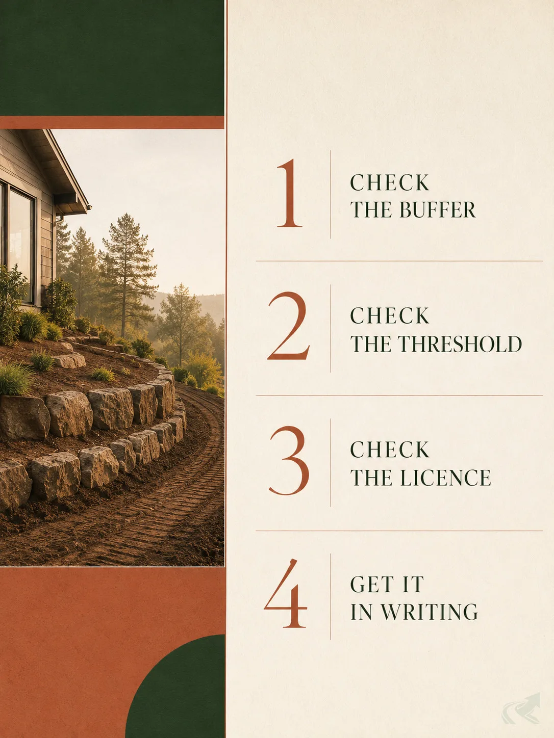 An editorial page listing four things to confirm before starting a grading project