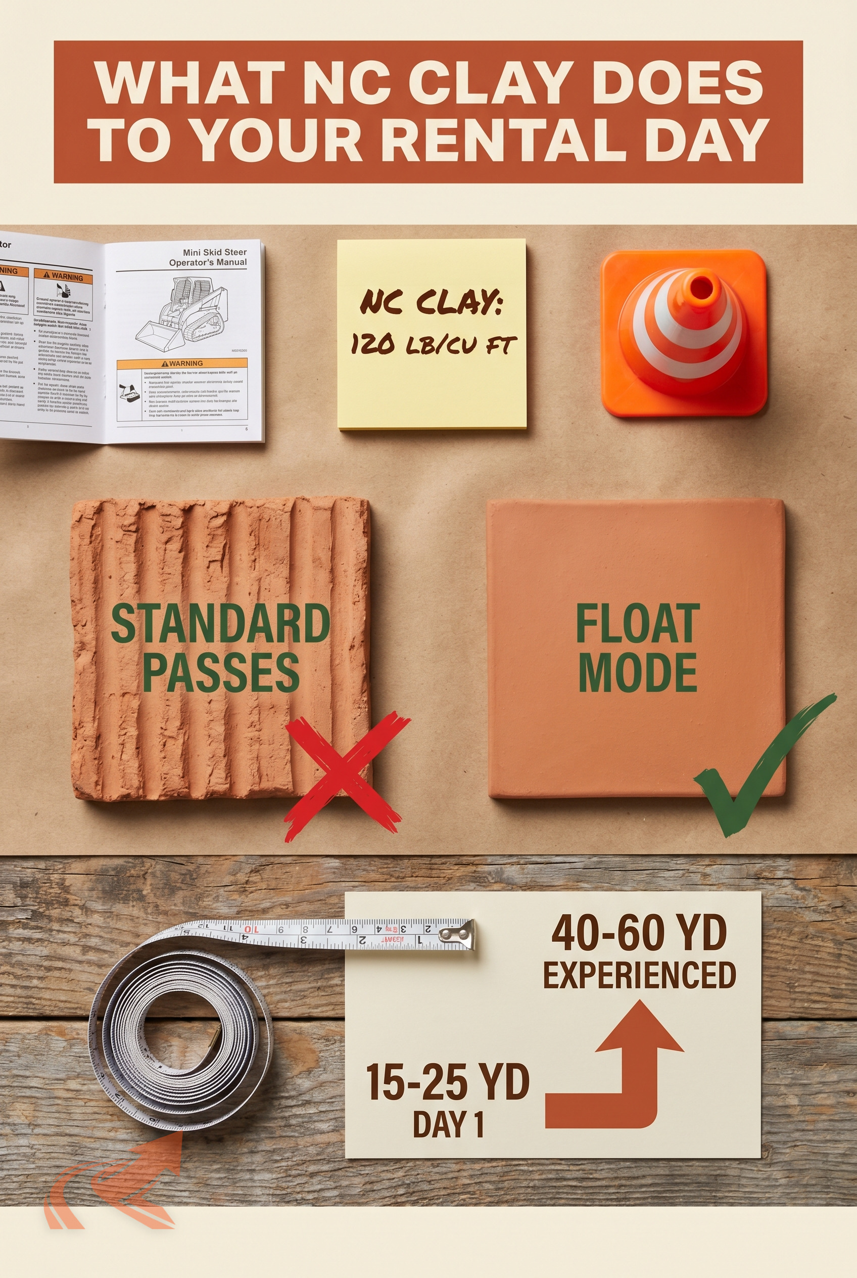Mini Skid Steer Rental in NC — What You Can Do - NC Grade and Haul infographic.