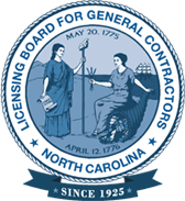 North Carolina Licensing Board for General Contractors seal